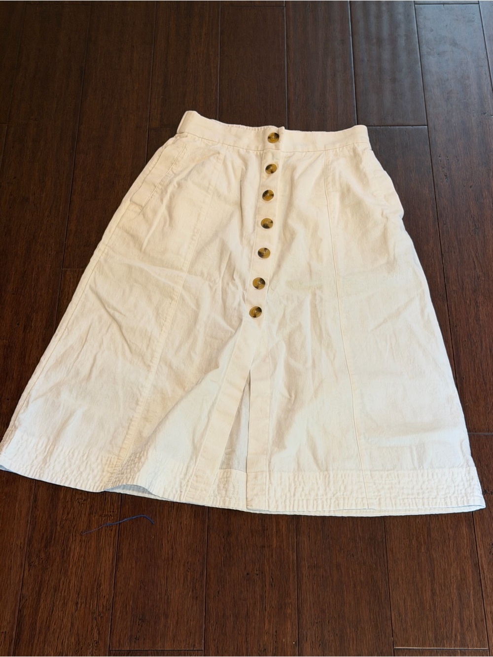 Universal Thread White Button-Front Maxi Skirt